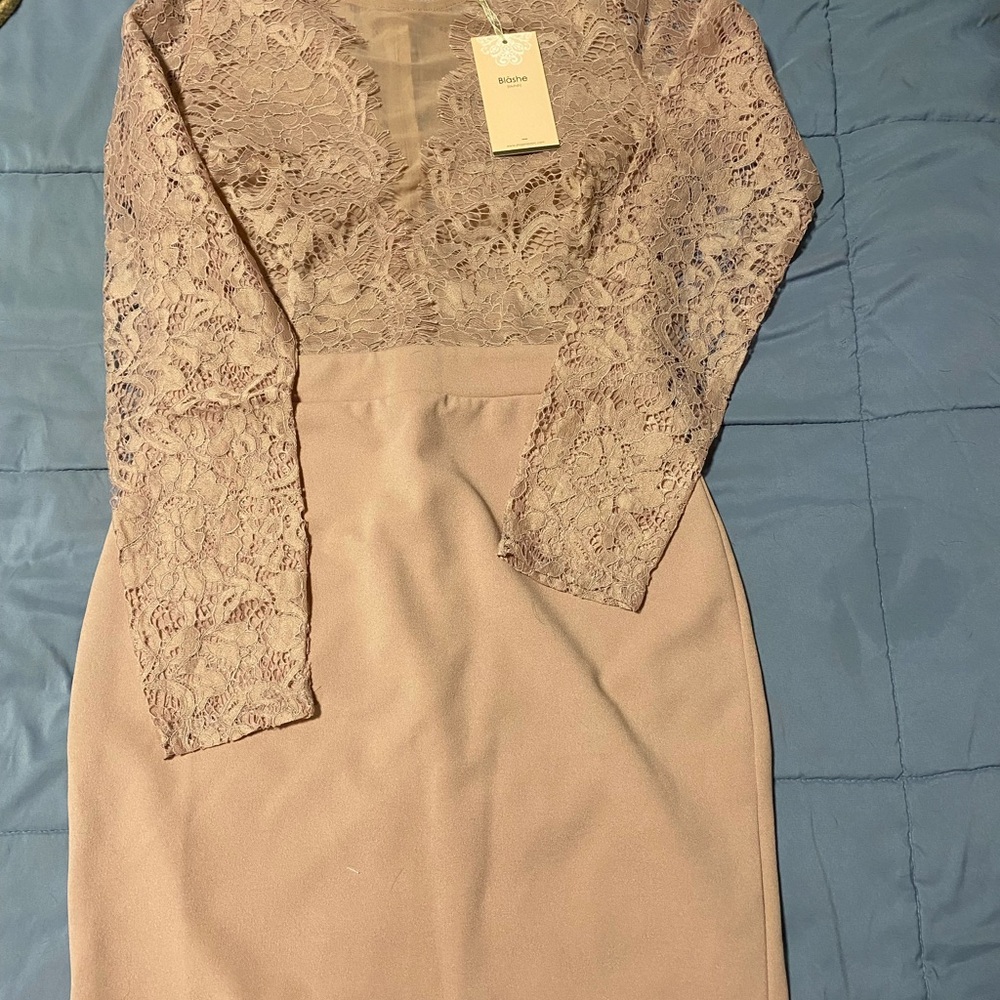 Elegant Lace Long Sleeve Dress